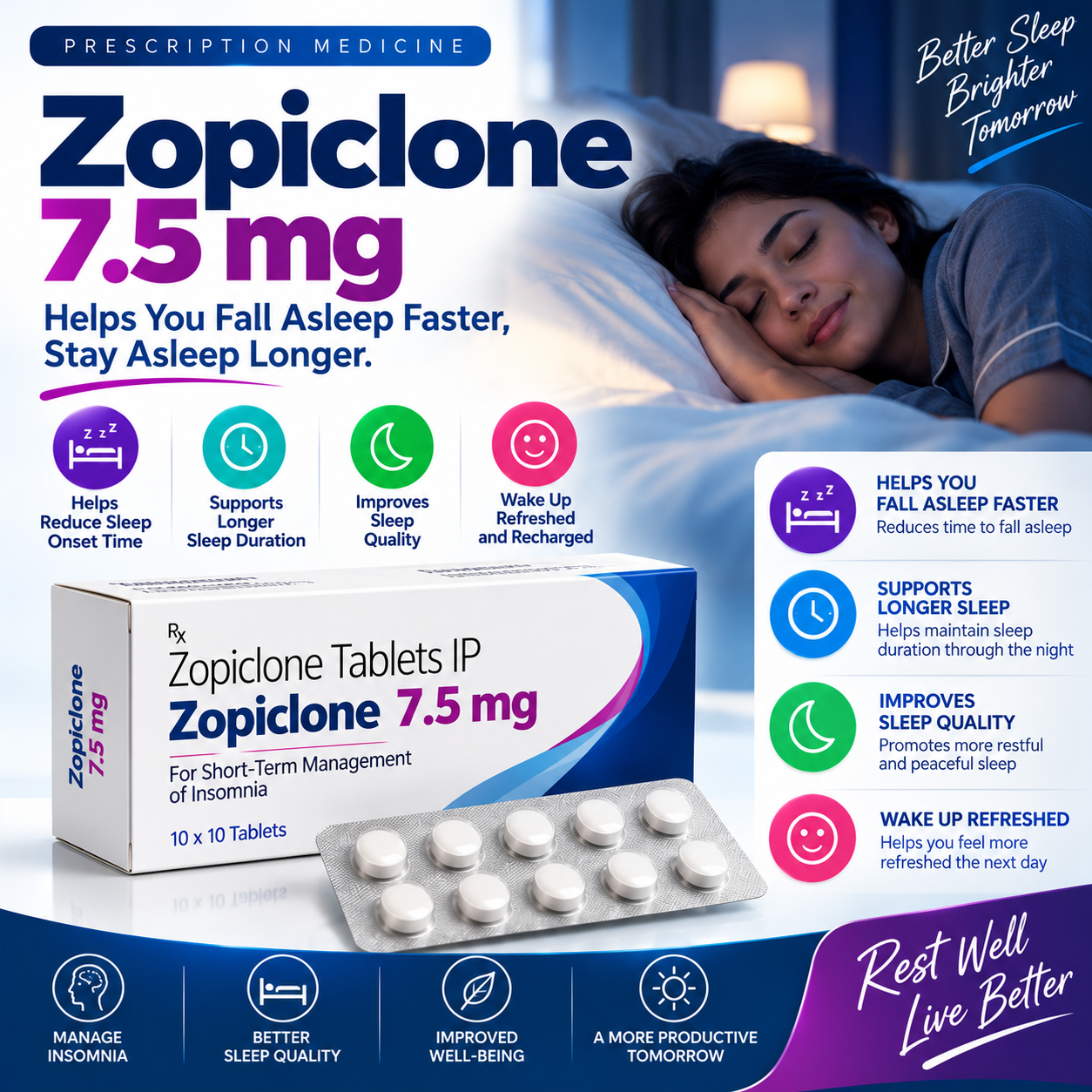 Zopiclone 7.5 mg_ Restful Nights